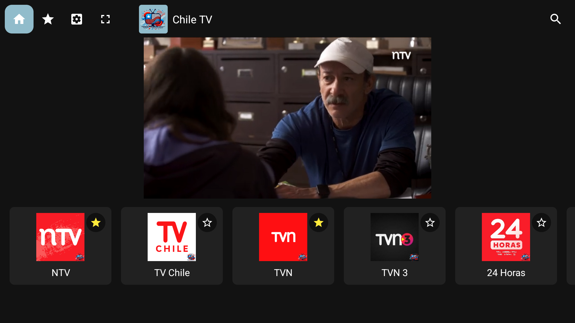 Reproductor full screen TV